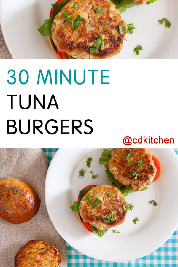 30 Minute Tuna Burgers Recipe