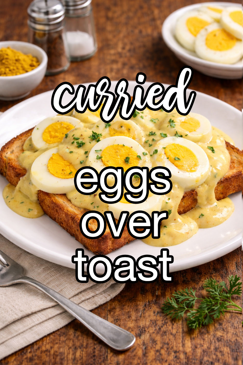 Curried Eggs over Toast Recipe