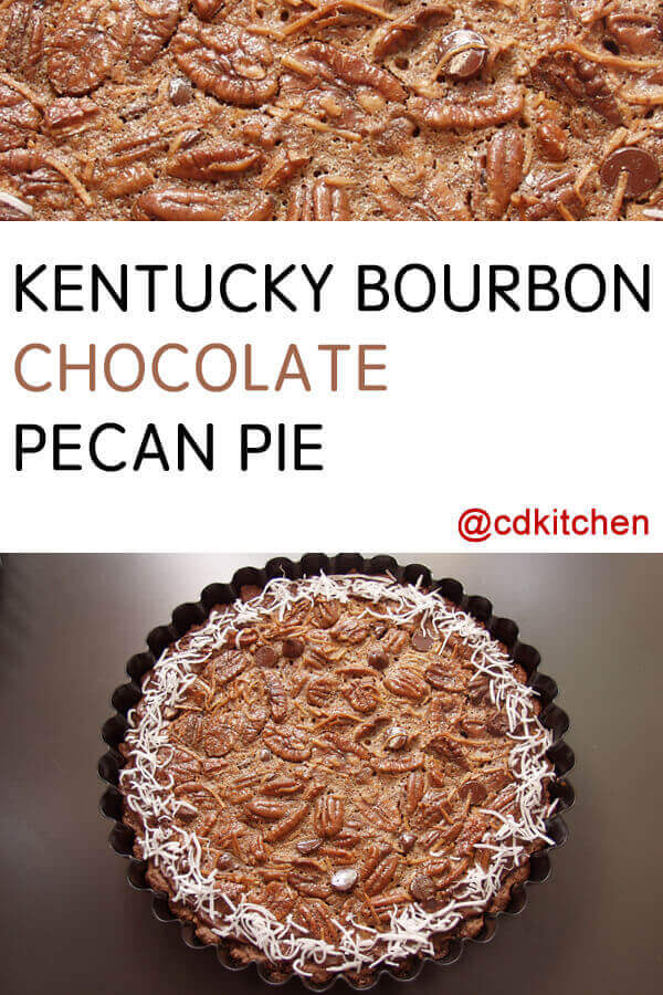Kentucky Bourbon Chocolate Pecan Pie Recipe | CDKitchen.com