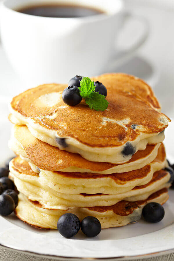Multi Grain Blueberry Pancakes Recipe