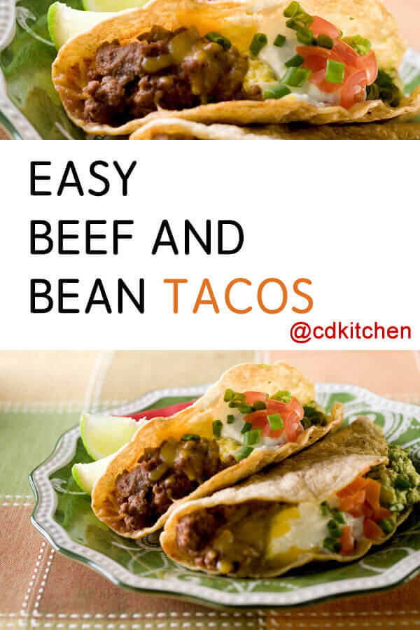 Easy Beef and Bean Tacos Recipe