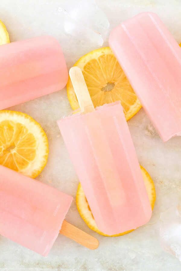 Frosty Pink Lemonade Pops Recipe | CDKitchen.com