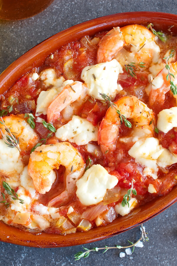 Crock Pot Greek Shrimp Recipe | CDKitchen.com