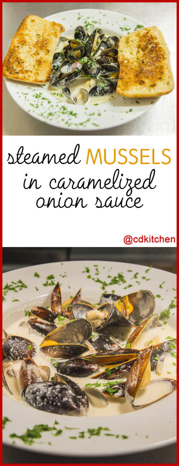 Steamed Mussels In Caramelized Onion Sauce Recipe