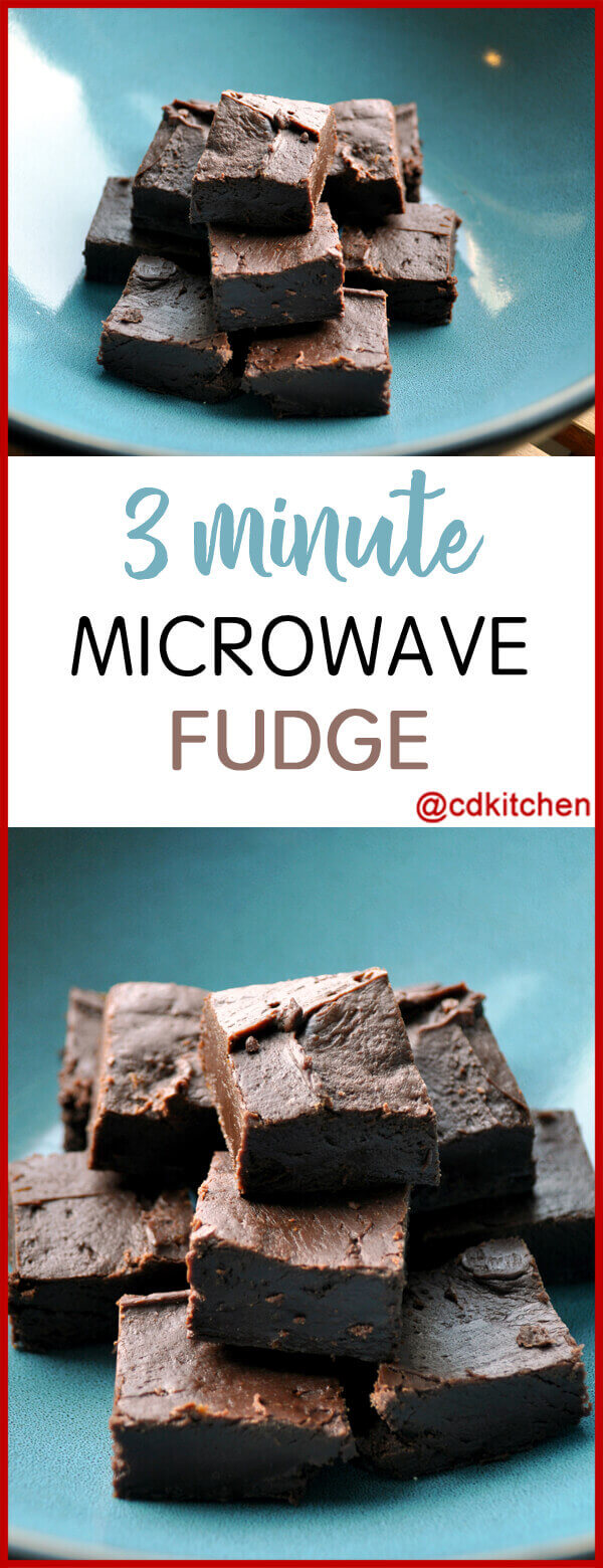 Three Minute Microwave Fudge Recipe Cdkitchen Three Minute Microwave Fudge Recipe
