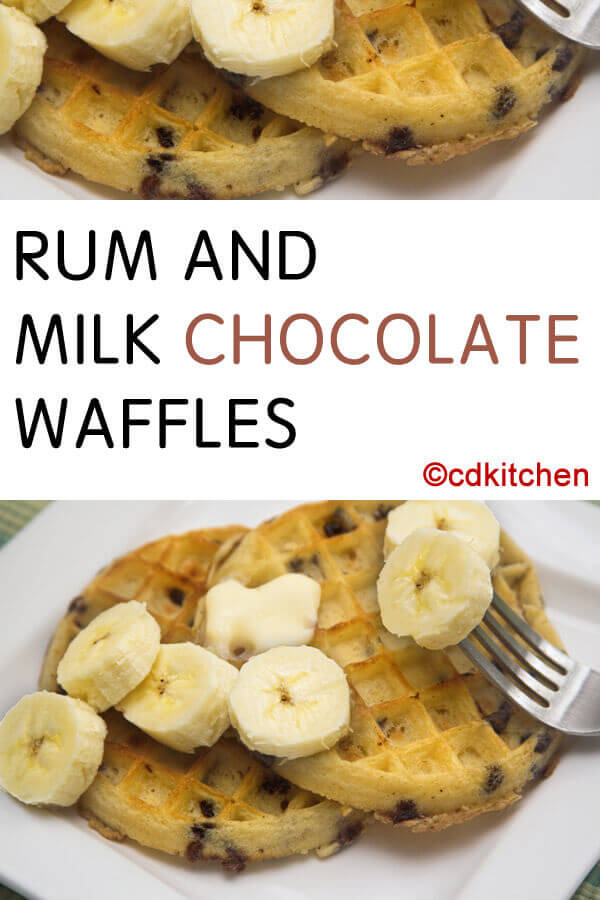 Rum And Milk Chocolate Waffles Recipe
