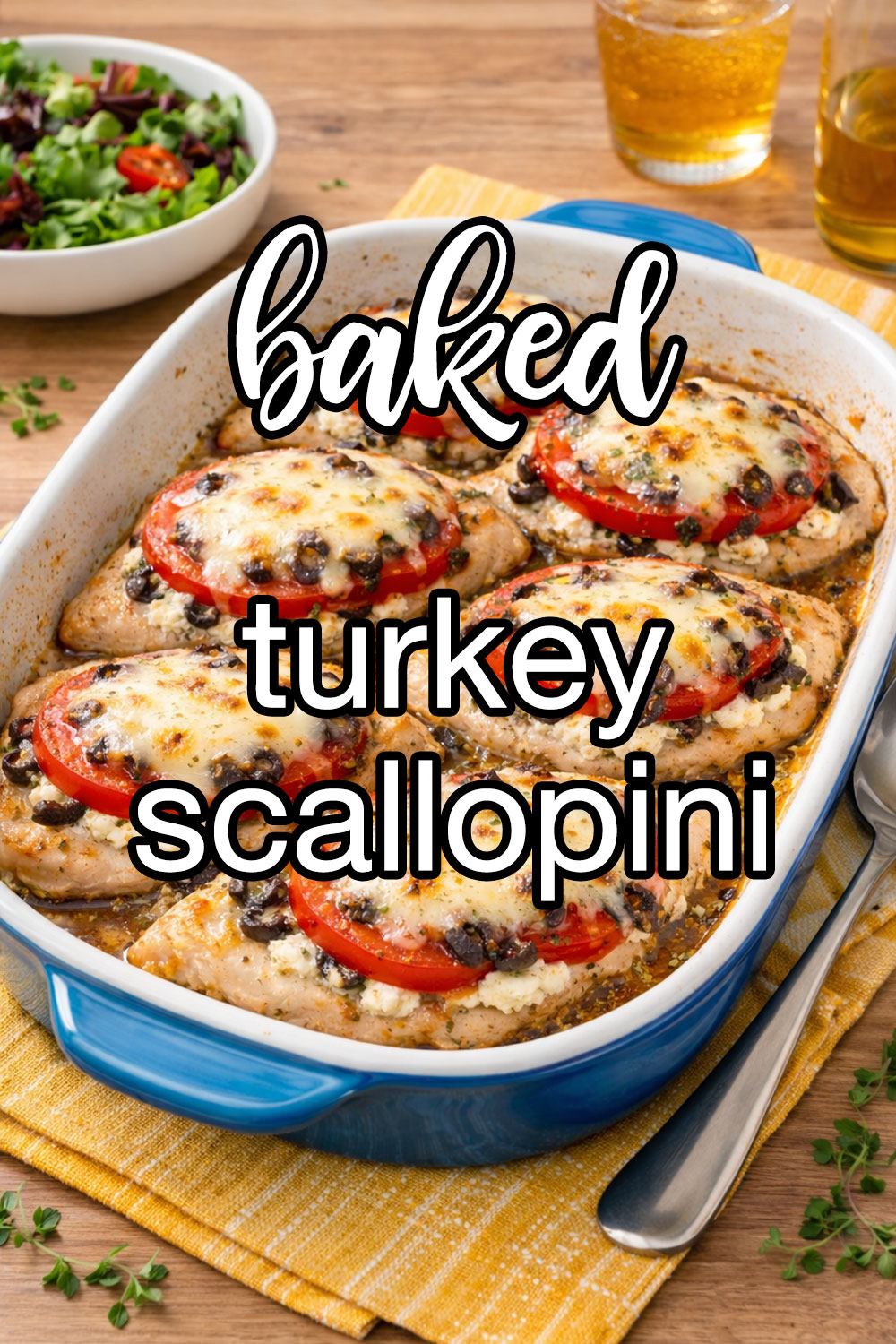 Baked Turkey Scallopini Recipe