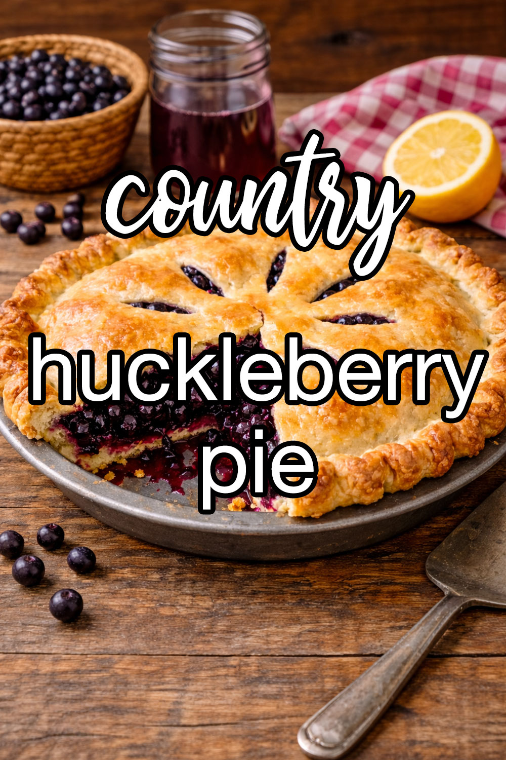 Country Huckleberry Pie Recipe