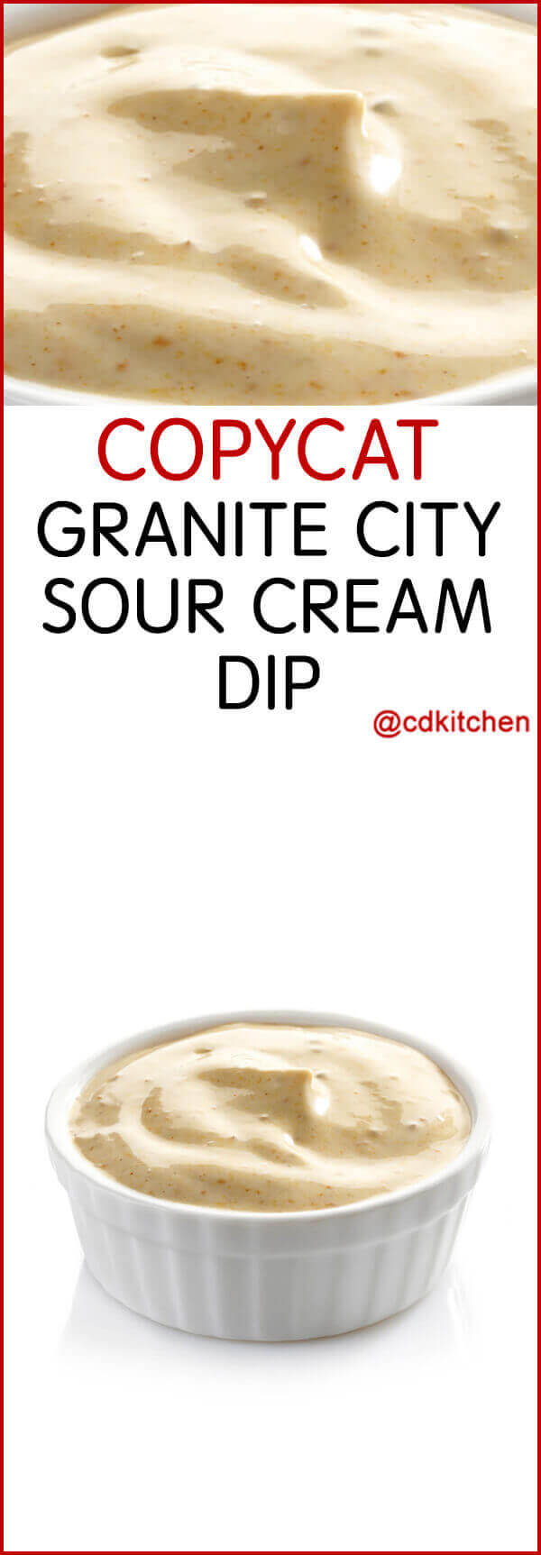 Granite City Sour Cream Dip Recipe