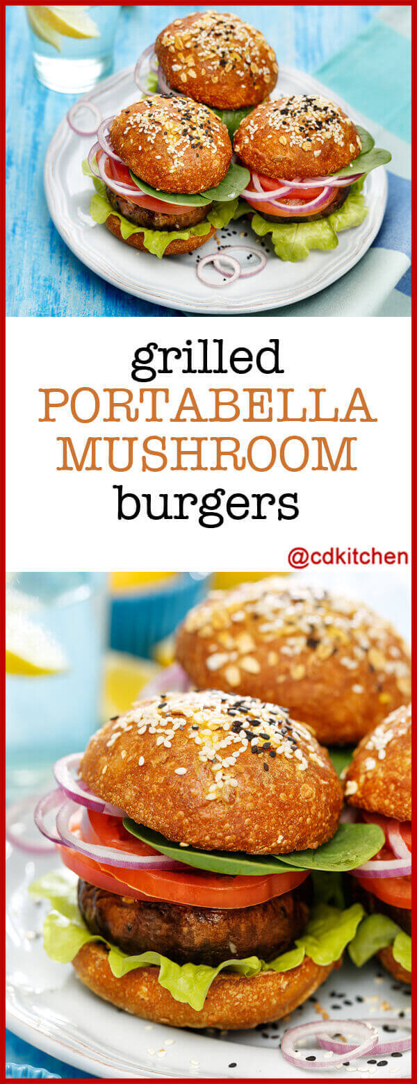 Grilled Portabella Mushroom Burgers Recipe