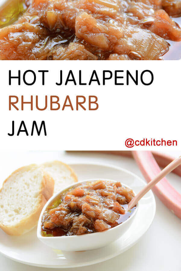 Hot Jalapeno Rhubarb Jam Recipe from CDKitchen.com