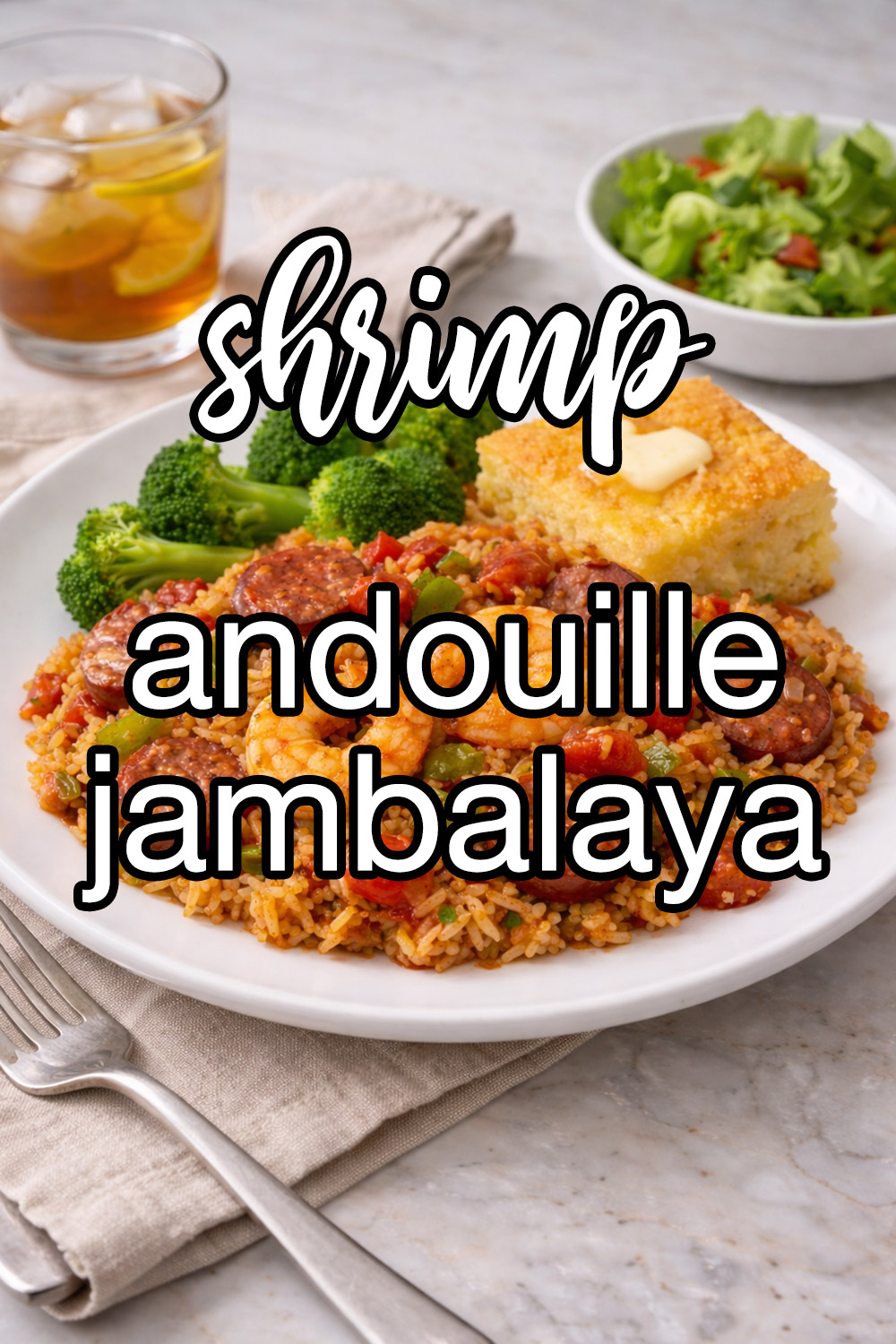 Microwave Shrimp Andouille Jambalaya Recipe