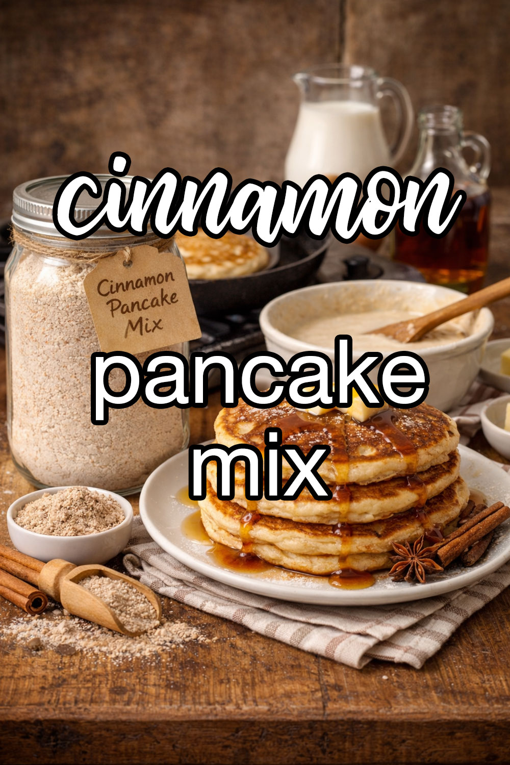 Cinnamon Pancake Mix in a Jar Recipe