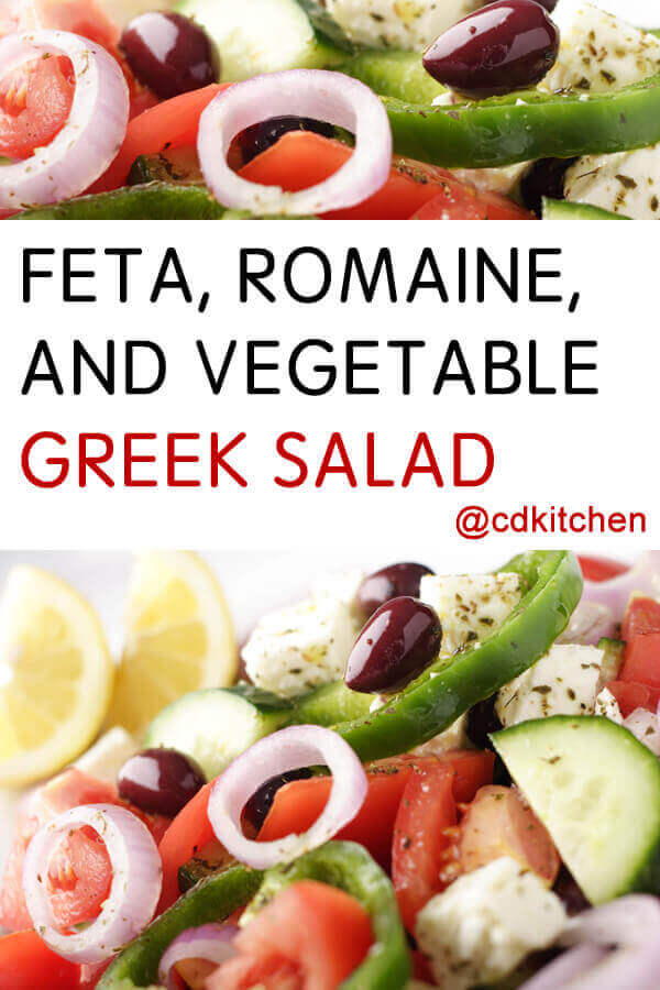 Feta, Romaine, And Vegetable Greek Salad Recipe