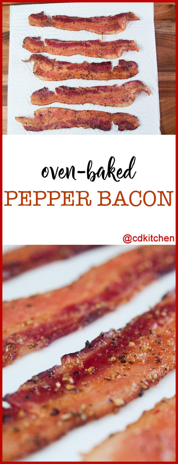 Oven Baked Pepper Bacon Recipe
