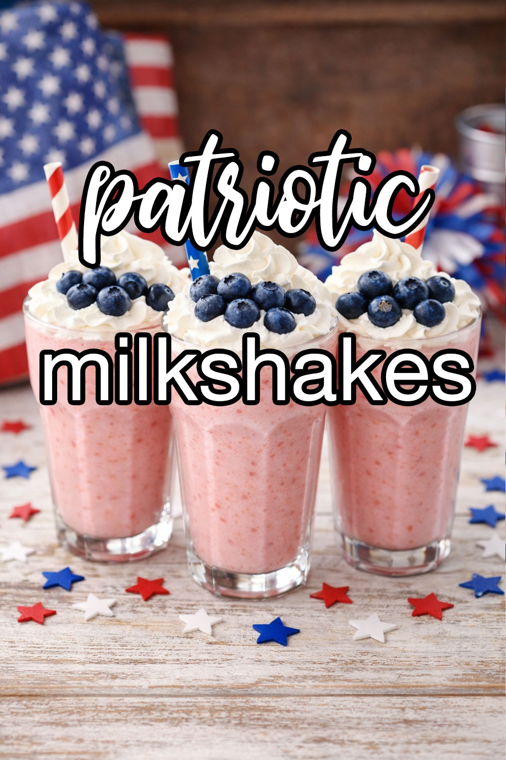 Patriotic Milk Shakes Recipe