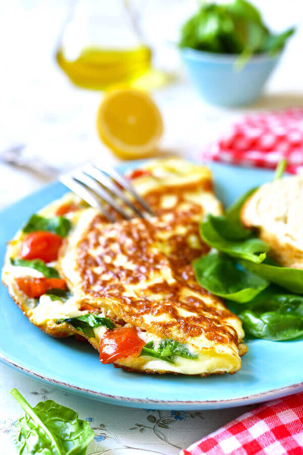 Spinach Florentine Omelet Recipe