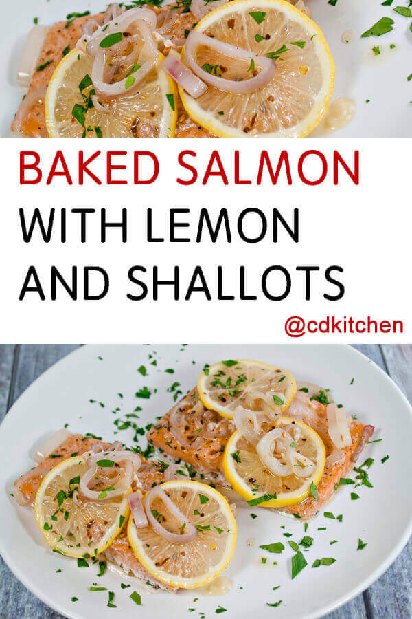 Baked Salmon with Lemon and Shallots Recipe | CDKitchen.com