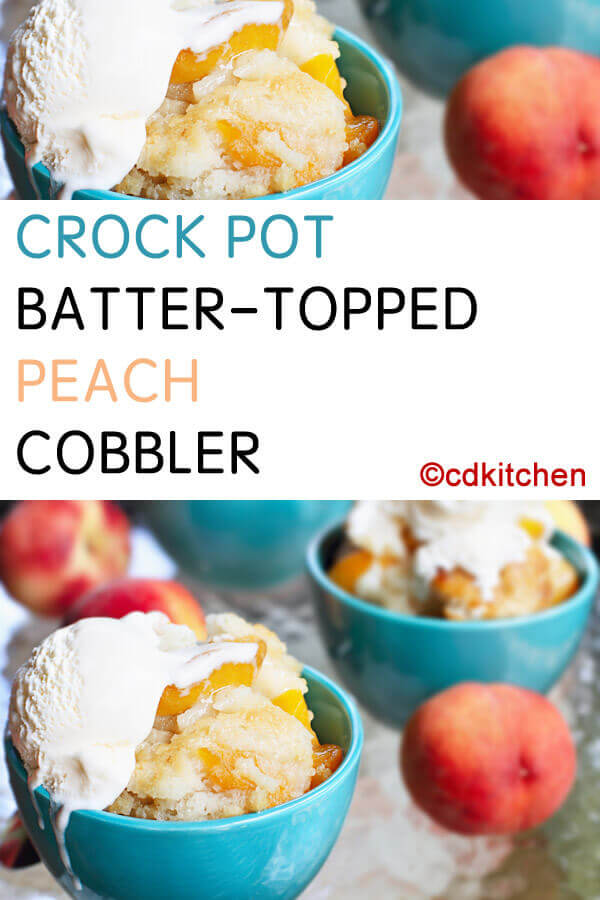 Batter-Topped Peach Cobbler Recipe