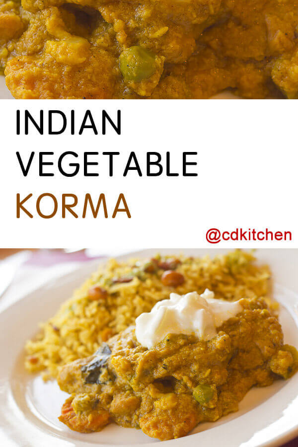 Indian Vegetable Korma Recipe | CDKitchen.com