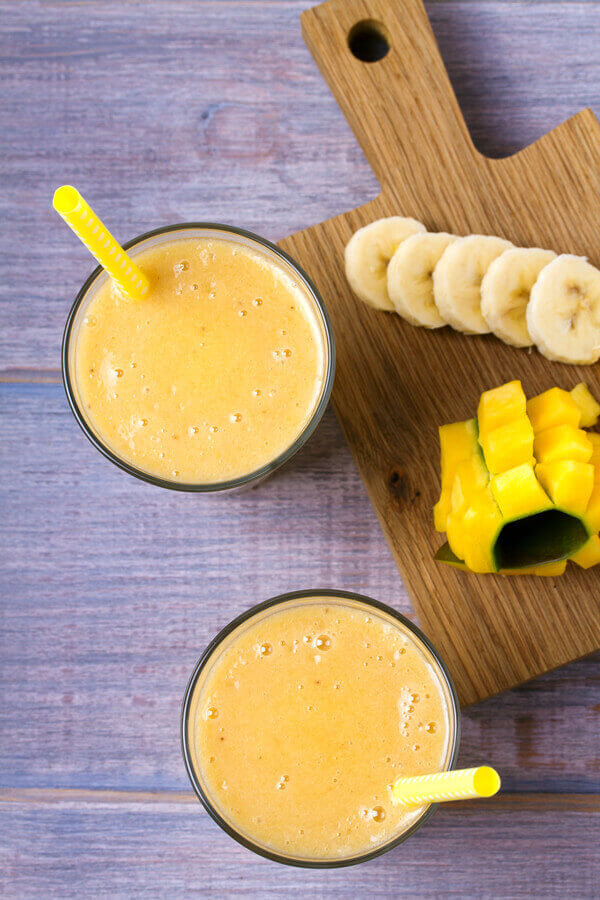 Banana-Mango Milkshake Recipe | CDKitchen.com