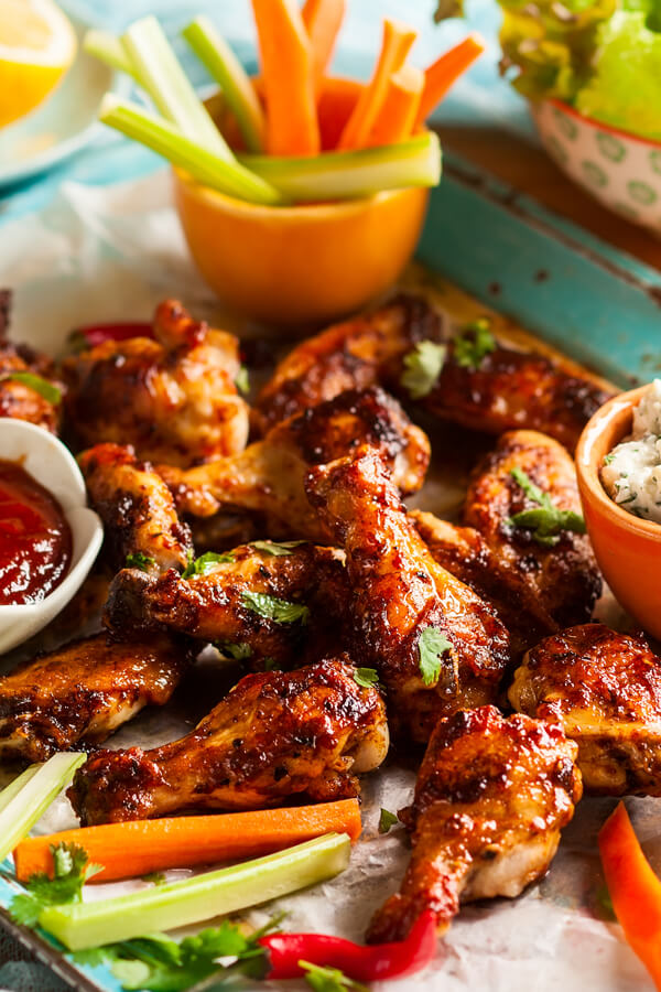 Grilled Tex Mex Wings Recipe Cdkitchen Com