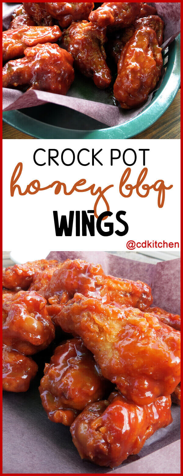 Crock Pot Honey BBQ Wings Recipe | CDKitchen.com