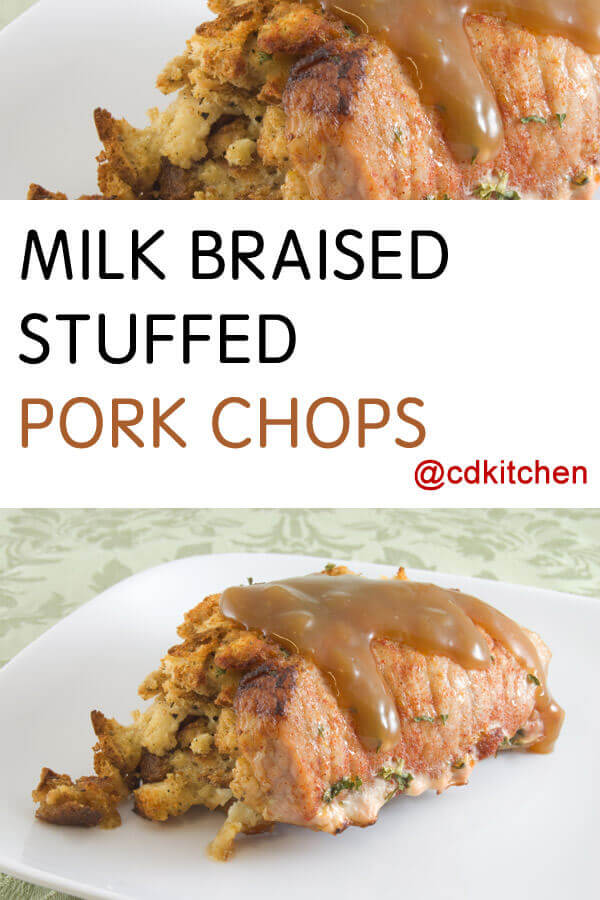 Milk-Braised Stuffed Pork Chops Recipe
