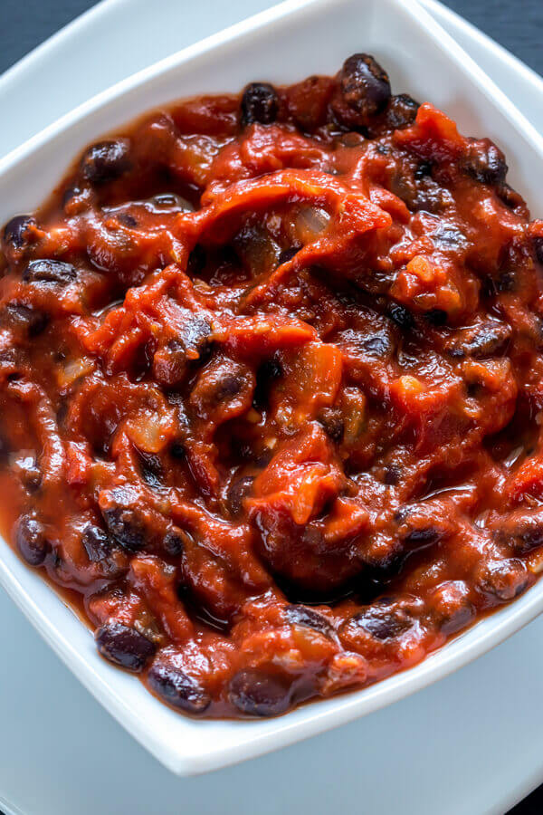 Black Bean Chili Sin Carne Recipe