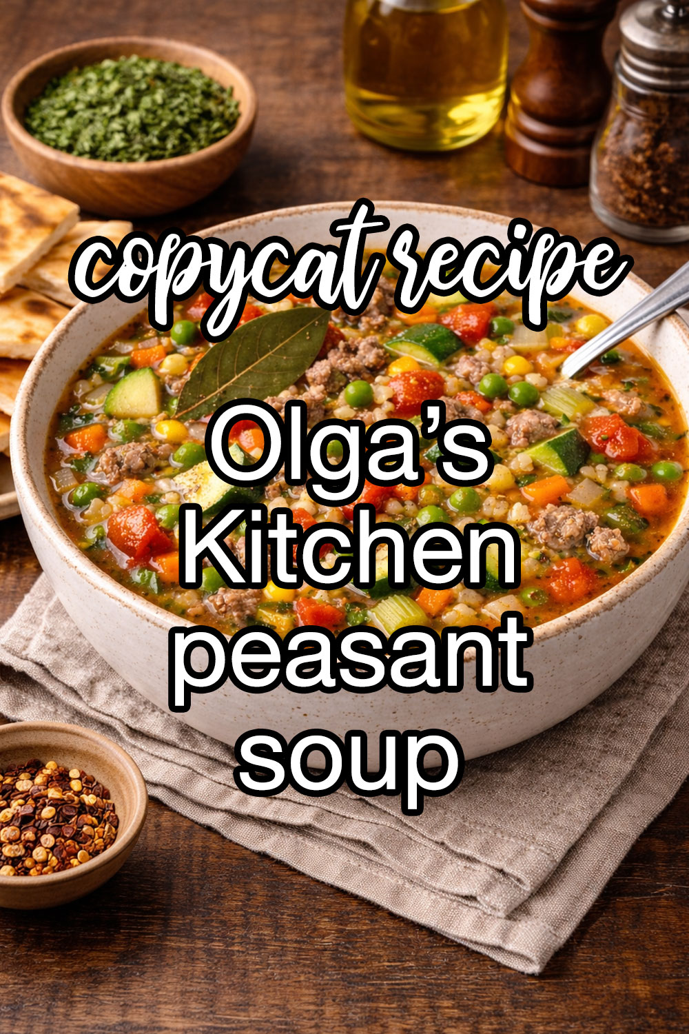 Olga's Kitchen Peasant Soup Recipe