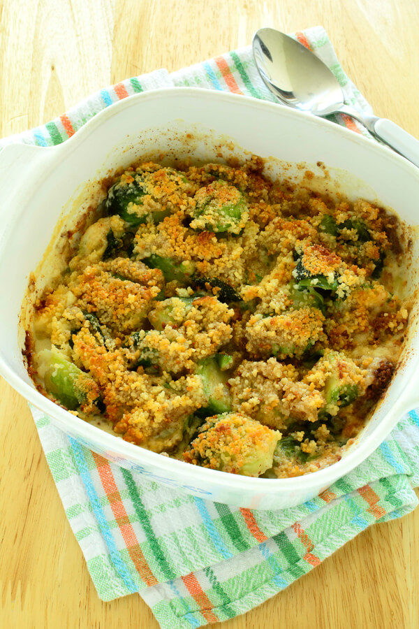 Baked Brussels Sprouts Au Gratin Recipe