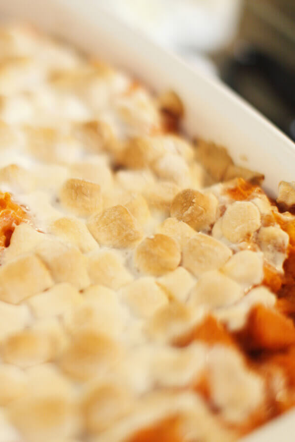 Classic Candied Sweet Potatoes With Marshmallows Recipe | CDKitchen