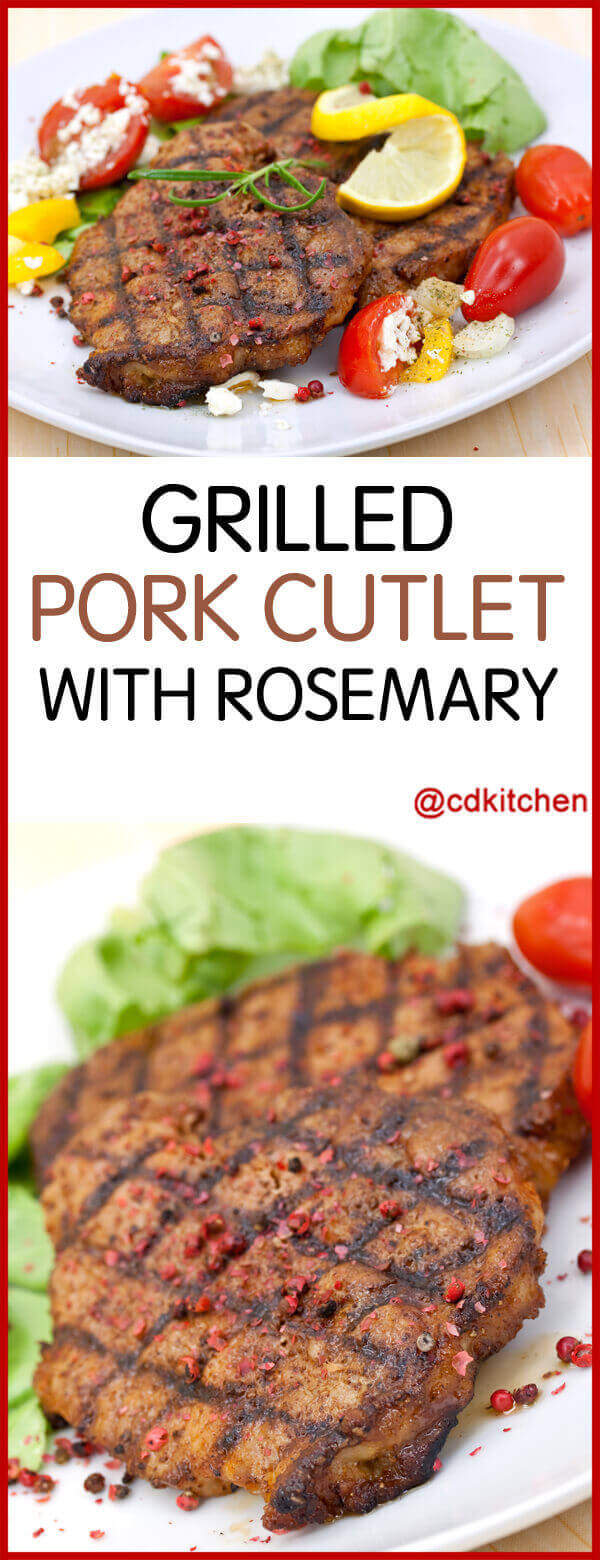 Grilled Pork Cutlet with Rosemary Recipe | CDKitchen.com