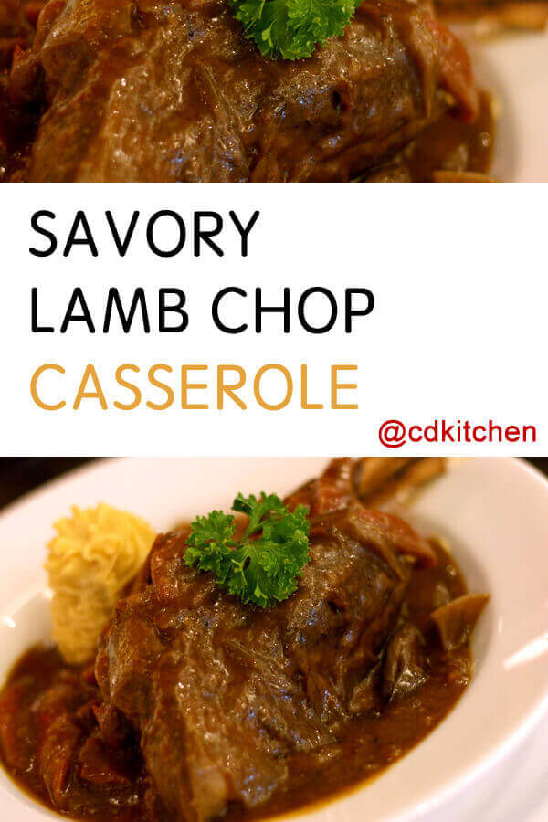 Savory Lamb Chop Casserole Recipe | CDKitchen.com