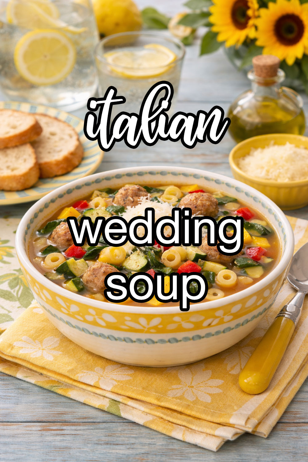 Italian Wedding Soup With Summer Squash And Pasta Recipe