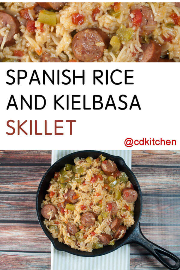 Spanish Rice And Kielbasa Skillet Recipe from CDKitchen.com