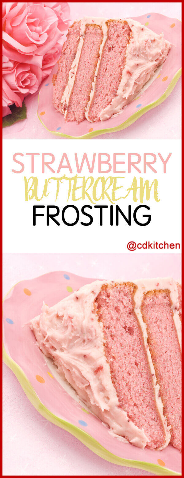 Strawberry Buttercream Frosting Recipe