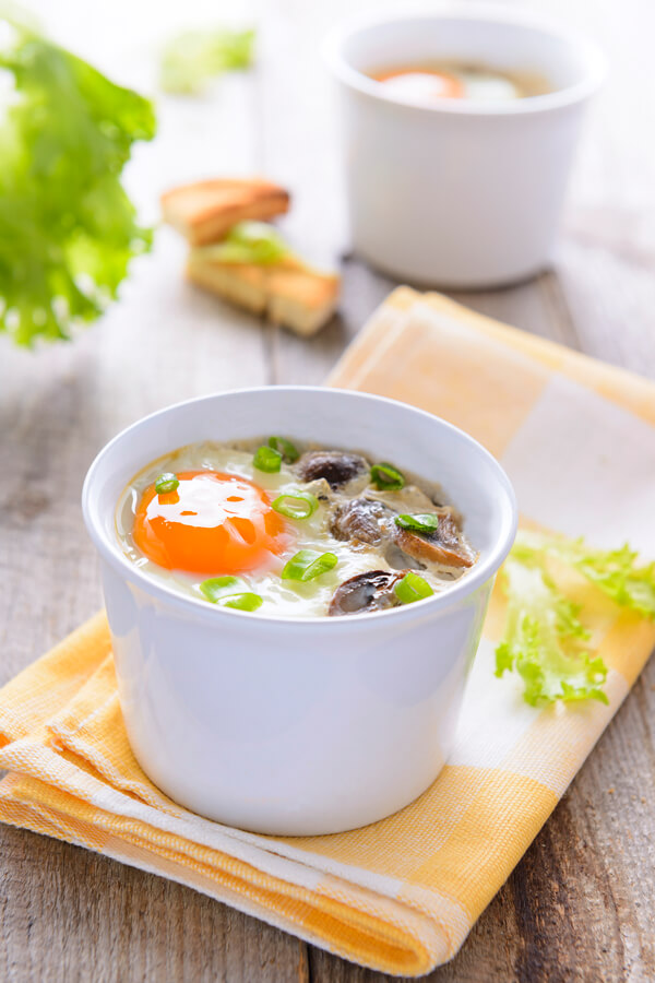 Baked Eggs In Mushroom Sauce Recipe