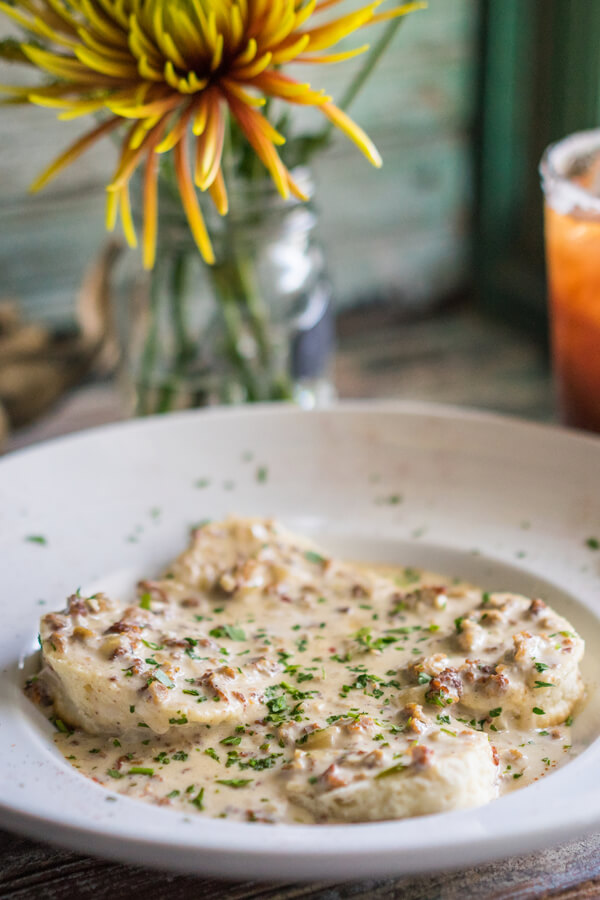 Chipped Meat on Biscuits with Gravy Recipe