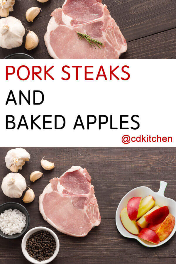 Pork Steaks And Baked Apples Recipe