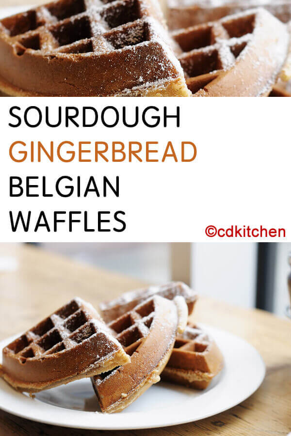 Sourdough Gingerbread Belgian Waffles Recipe