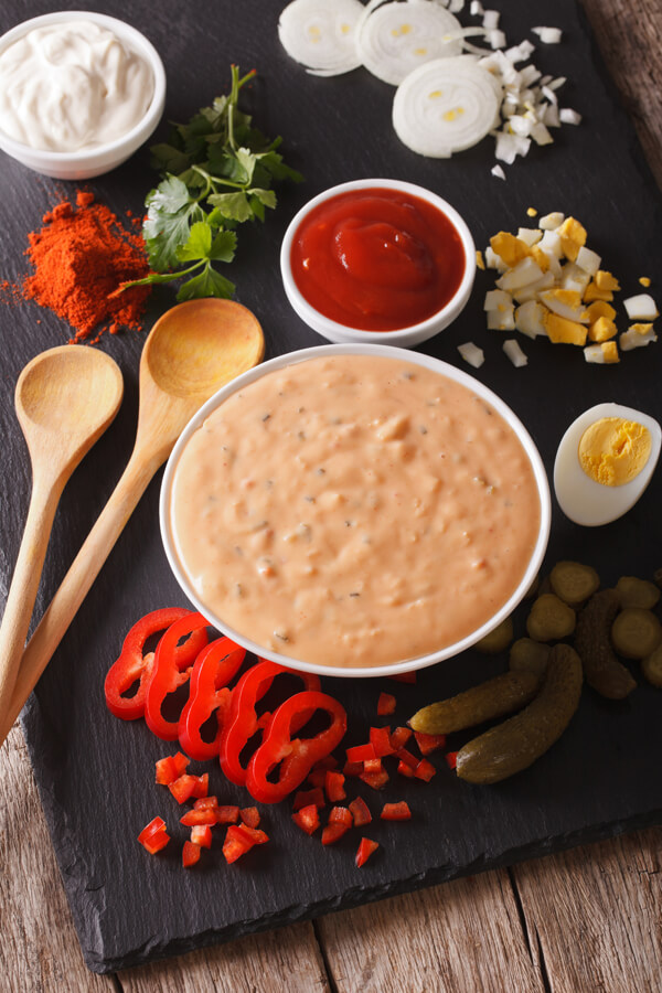 Thousand Island Dressing With Hard-Boiled Egg Recipe