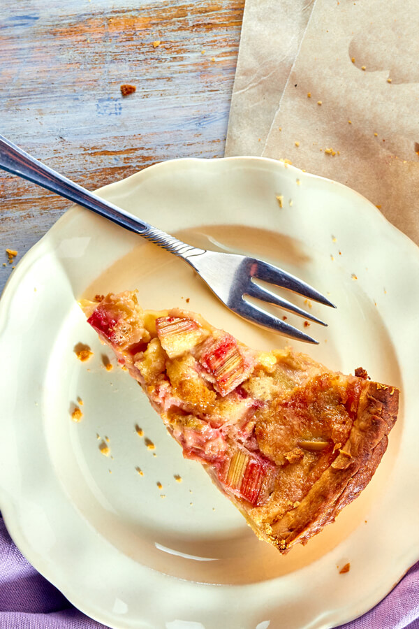 Amana Ox Yoke Rhubarb Custard Pie Recipe