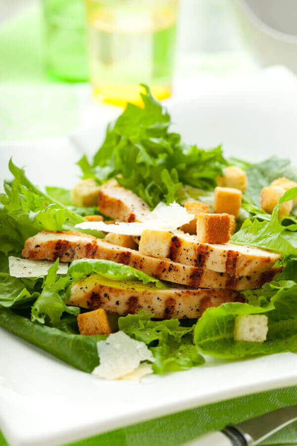 Grilled Chicken Caesar Salad Recipe | CDKitchen.com