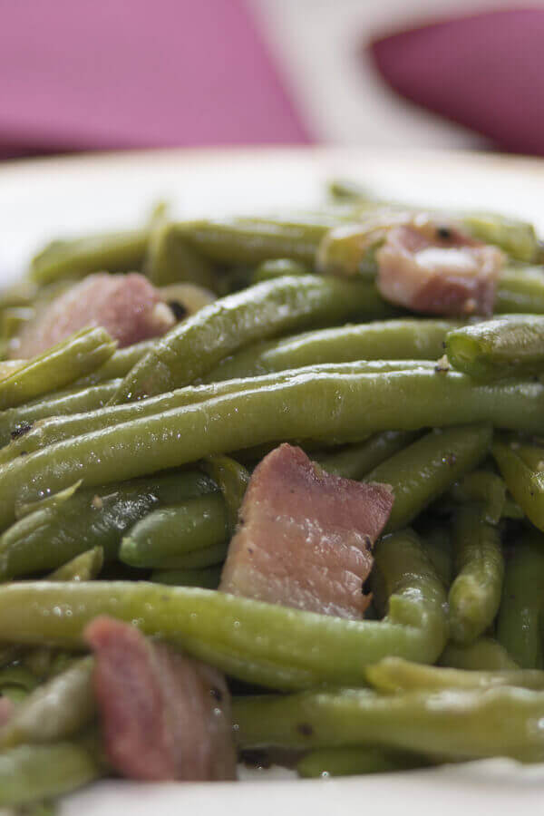 Fresh Green Beans With Bacon Dressing Recipe