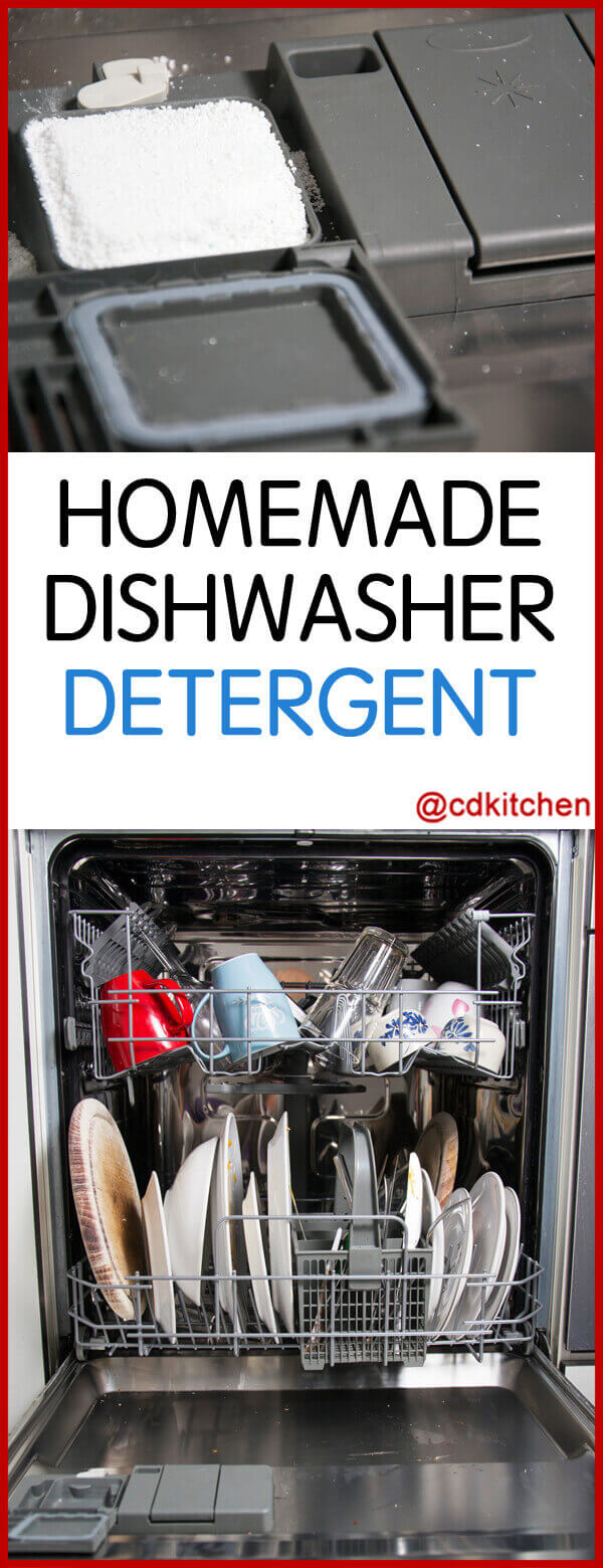 Homemade Dishwasher Detergent Recipe