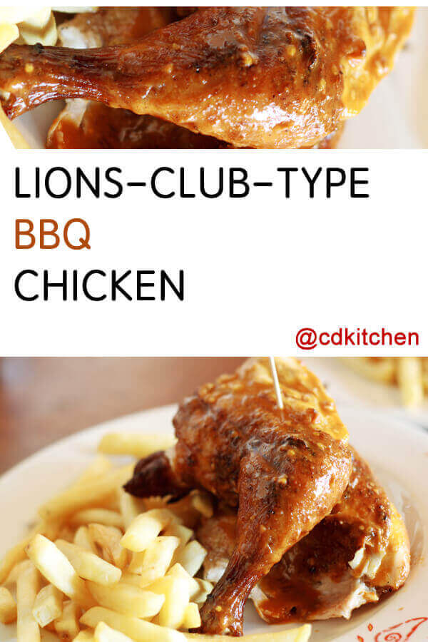 Lions-Club-Type BBQ Chicken Recipe
