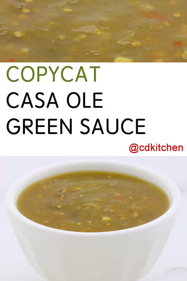Learn Casa Ole's Secret To Their Awesome Green Sauce CDKitchen