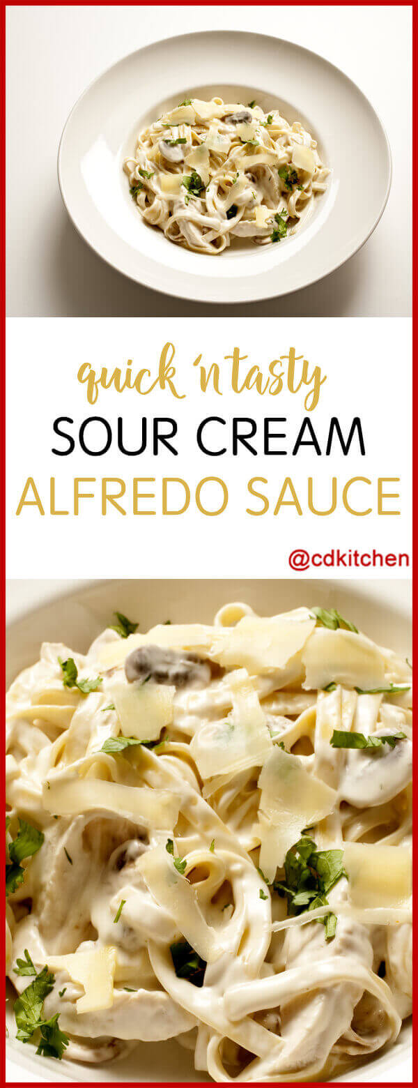 Quick 'n' Tasty Sour Cream Alfredo Sauce Recipe | CDKitchen