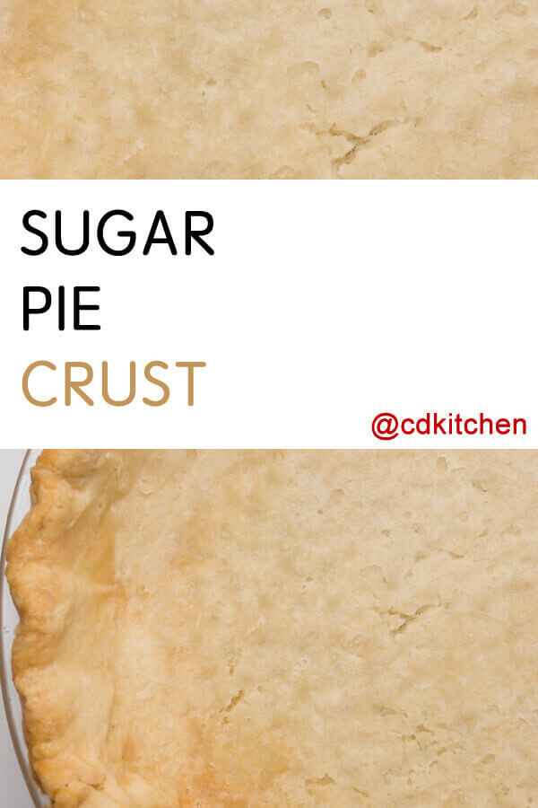Sugar Pie Crust Recipe